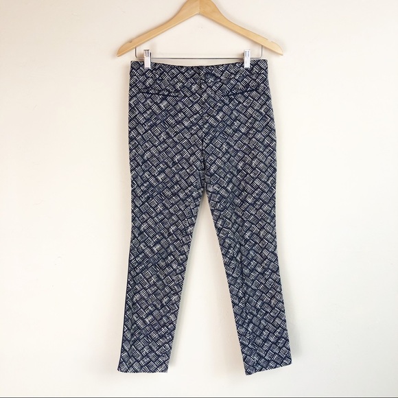 Anthropologie Cartonnier Charlie Blue Print Pants - Picture 2 of 8